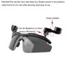 Solid Polarized Fishing Glasses Hat Visors Sport Clips Cap Clip on Sunglasses For Men Fishing Biking Hiking Golf Eyewear