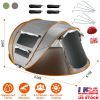 5-8 Person Pop Up Tent Automatic Setup Camping Tent Waterproof Instant Setup Tent with 4 Mosquito Net Windows Carrying Bag for Hiking Climbing Adventu