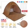 Pop Up Beach Tent Sun Shade Shelter Anti-UV Automatic Waterproof Tent Canopy for 2/3 Man w/ Net Window Storage Bag for Outdoor Beach Camping Fishing P