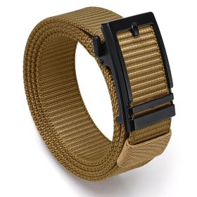 Hefujufang Nylon Ratchet Belt Golf Belt Cobra Buckle for Men/Women Web Belt with Automatic Slide Buckle,Valentines day gift‚Ä¶ (coloor: brown)