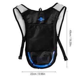 Hydration Pack Backpack Lightweight Camel Back Running Water Vest For Outdoor Trail Running Hiking Cycling Race Raving &Climbing (Color: Blue)