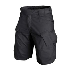 2021 Upgraded Waterproof Shorts Men's Cargo Shorts Relaxed Resistant Hiking Cycling Shorts For Outdoor Activity Pantalones (Color: Black, size: XXL)