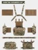Chest Rig-Tactical Chest Rig Molle Modular Micro Fight Chest Rigs Adjustable&Detachable with 5.56/7.62 Magazine Pouch